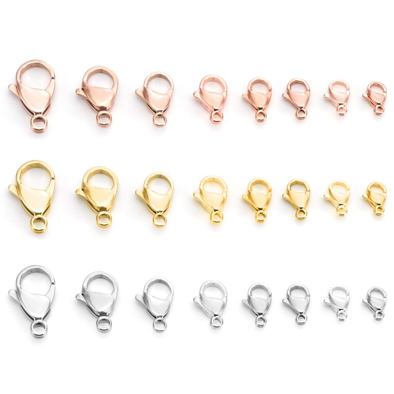 Stainless Steel Lobster Clasp 100pcs