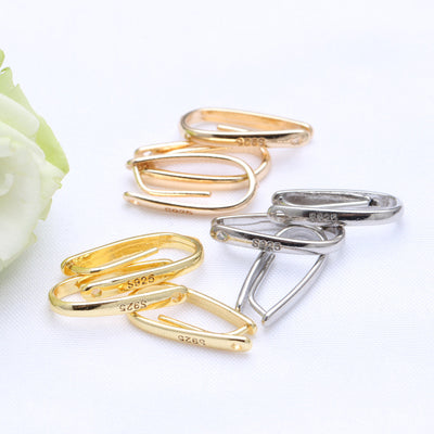 18K Gold Silver Plated Buckle 10pcs