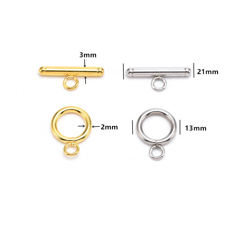 Stainless Steel Connecting Buckle Clasp Set 50pairs