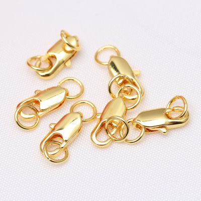 18K Gold Silver Plated Spring Buckle 10pcS