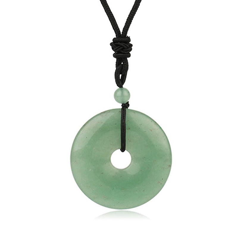 Donut Pendant Necklace 25''