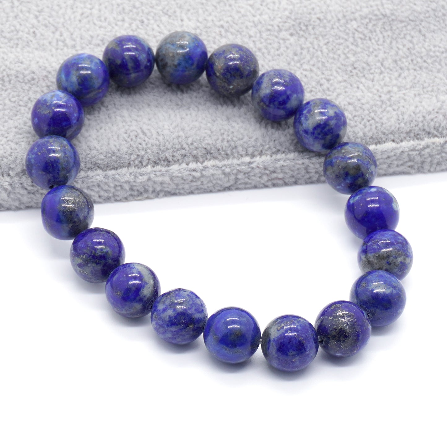 Bracelet en lapis-lazuli véritable 8''