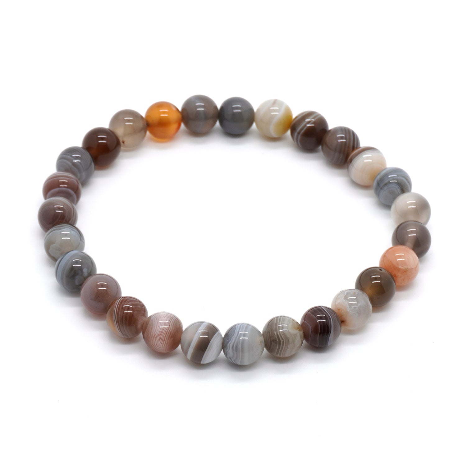 Botswana Agate Bracelet 8''