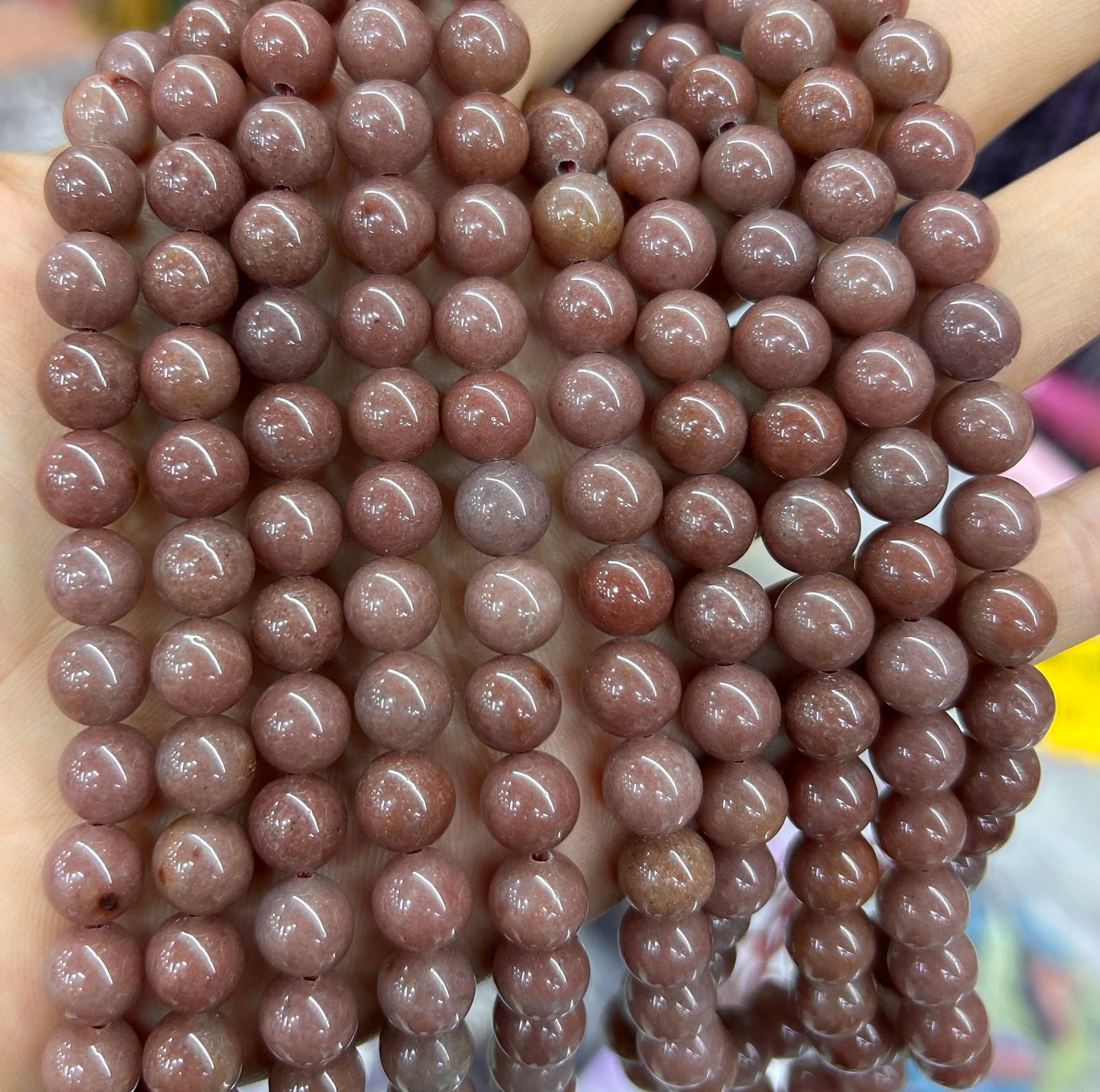 Purple Quartzite Beads 6mm 8mm 10mm 15''