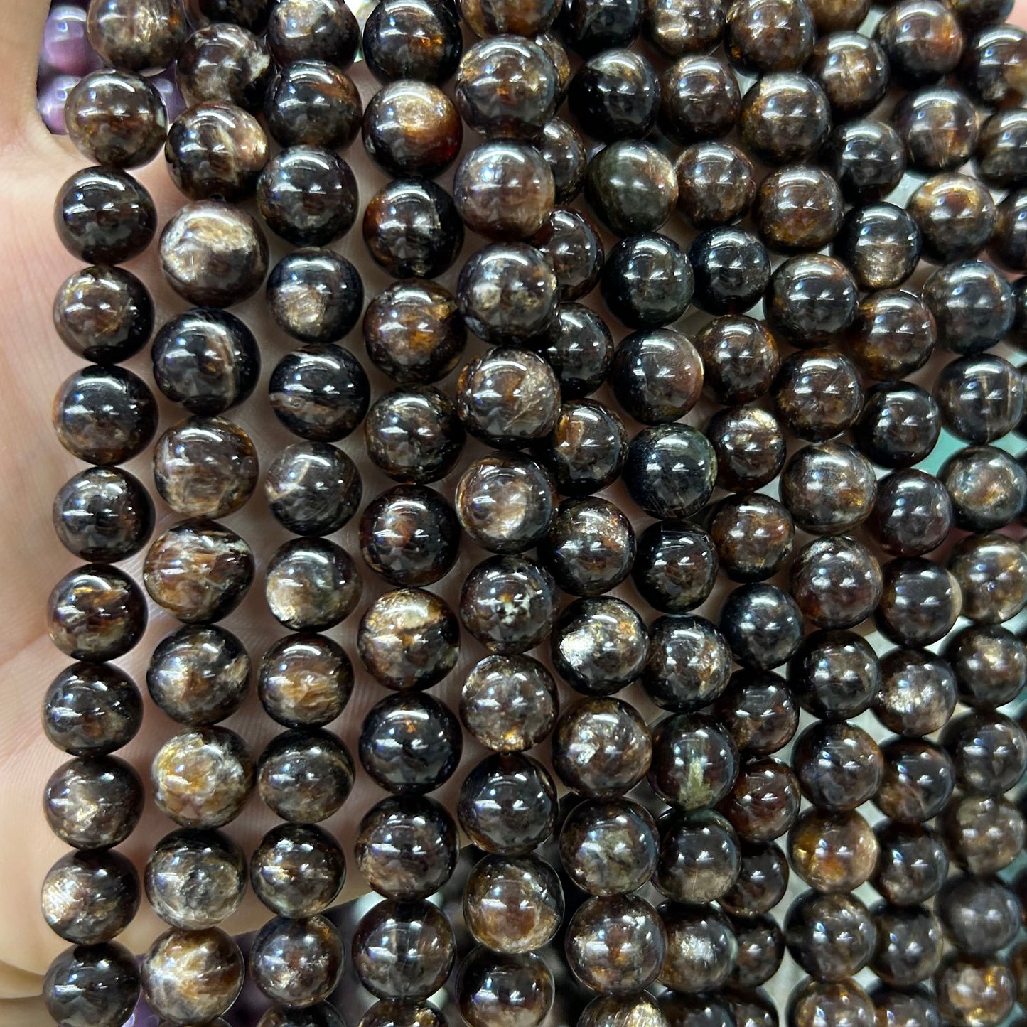 Genuine Biotite Beads Top quality 10mm 15''