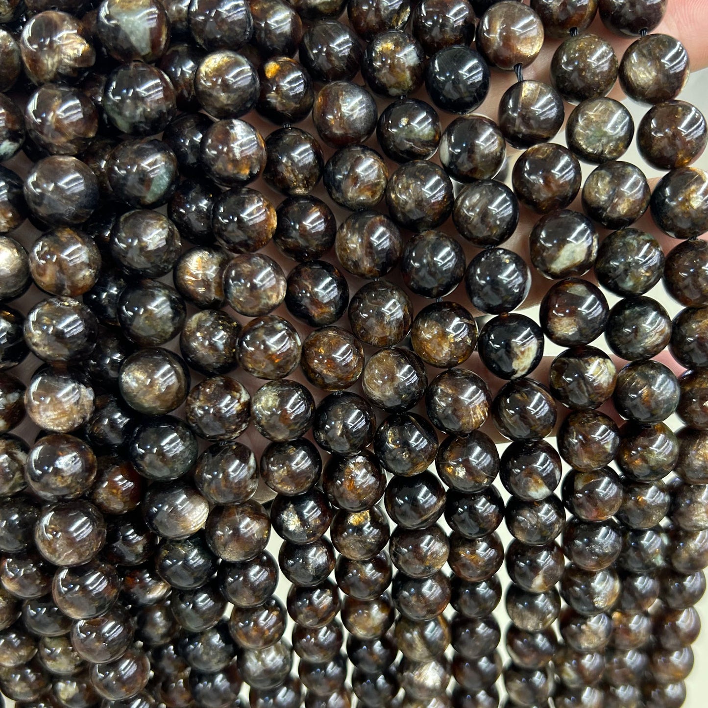 Genuine Biotite Beads Top quality 10mm 15''