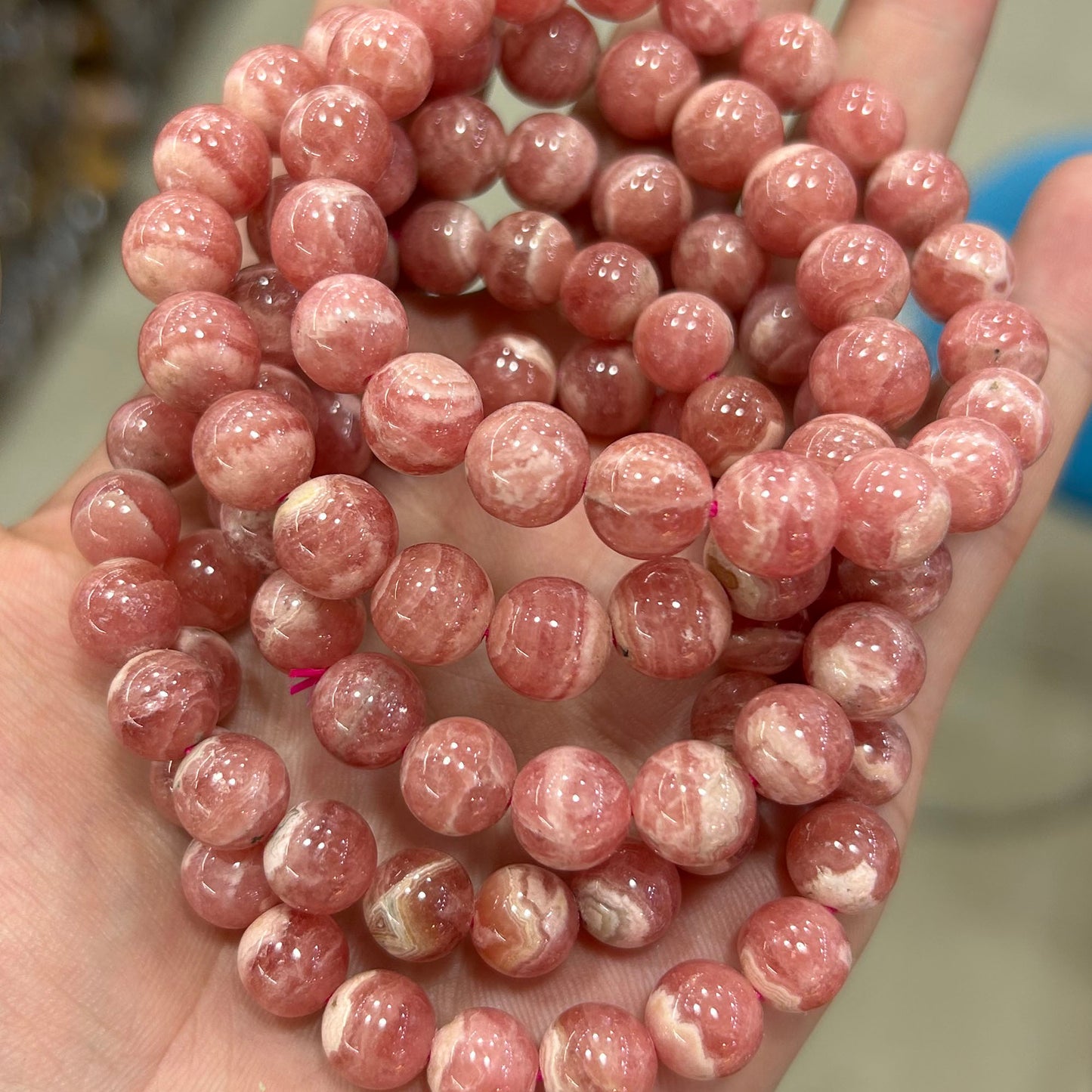 Rhodochrosite Bracelet 7''