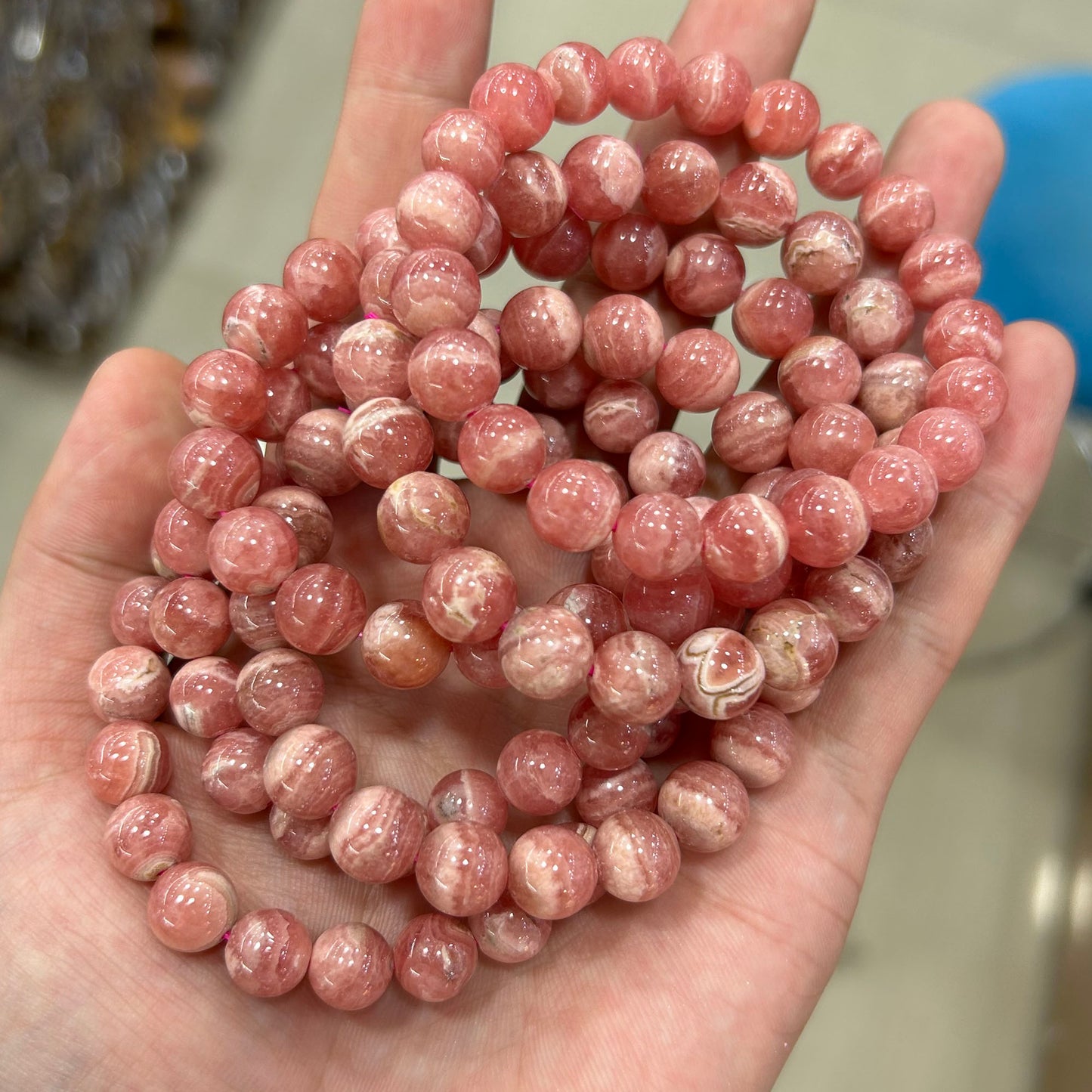 Rhodochrosite Bracelet 7''