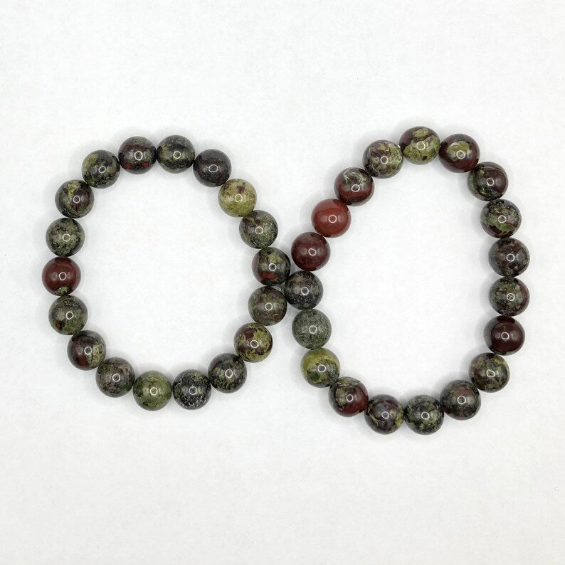 Dragon Bloodstone Bracelet 8''