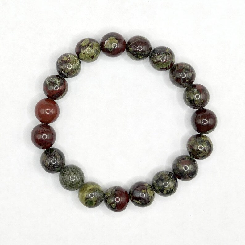 Dragon Bloodstone Bracelet 8''