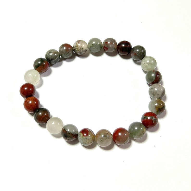 African Bloodstone Bracelet 8''