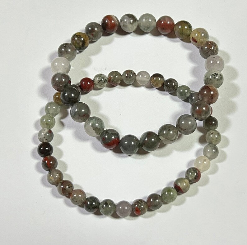 African Bloodstone Bracelet 8''