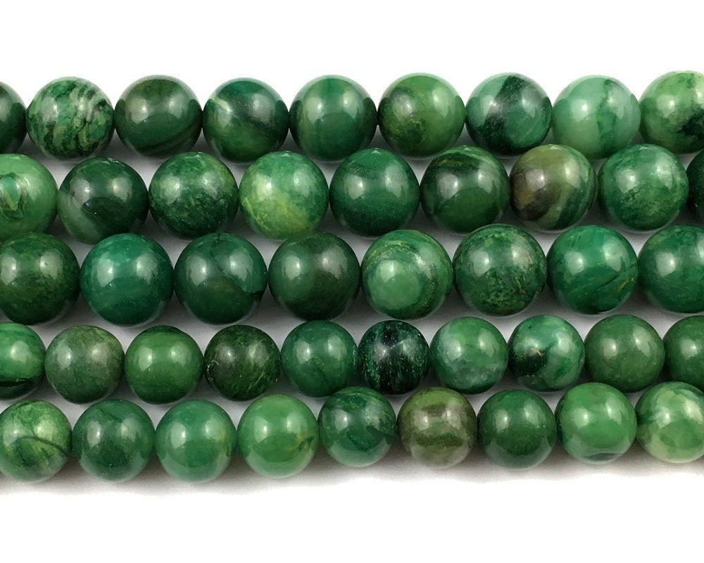 African Jade Beads 4mm 6mm 8mm 10mm 15''
