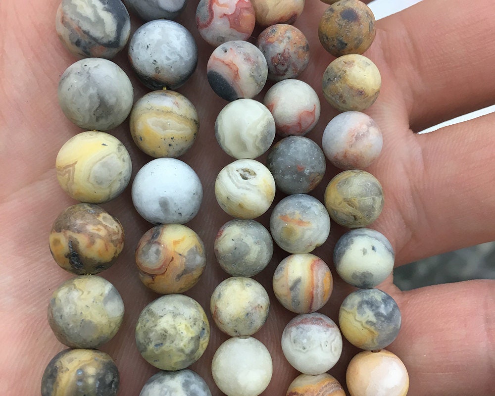 Crazy Agate Matte Beads 4mm 6mm 8mm 10mm 12mm 15''