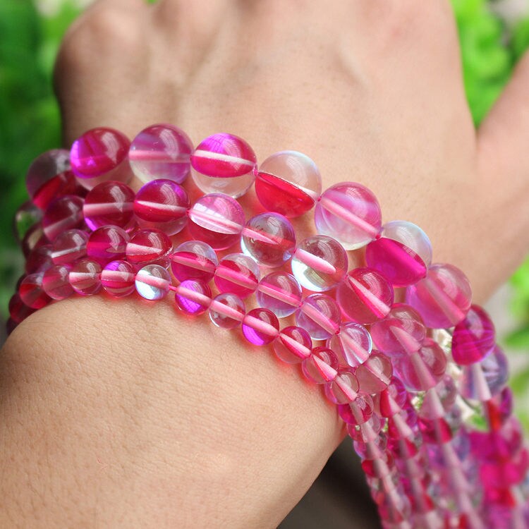 Red Glass Beads 6mm 8mm 10mm 12mm 15''