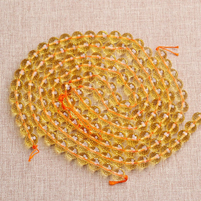 Citrine Faceted Beads 4mm 6mm 8mm 10mm 12mm 15''
