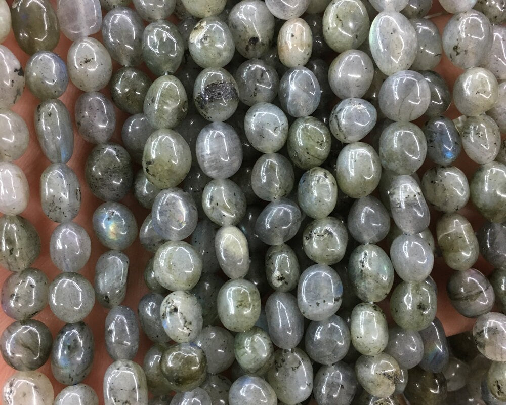 Labradorite Nugget Beads 8-12mm 15''