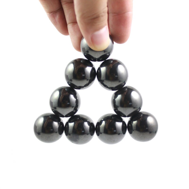 Magnetic Hematite Ball Beads  20mm 25mm 30mm 2pcs