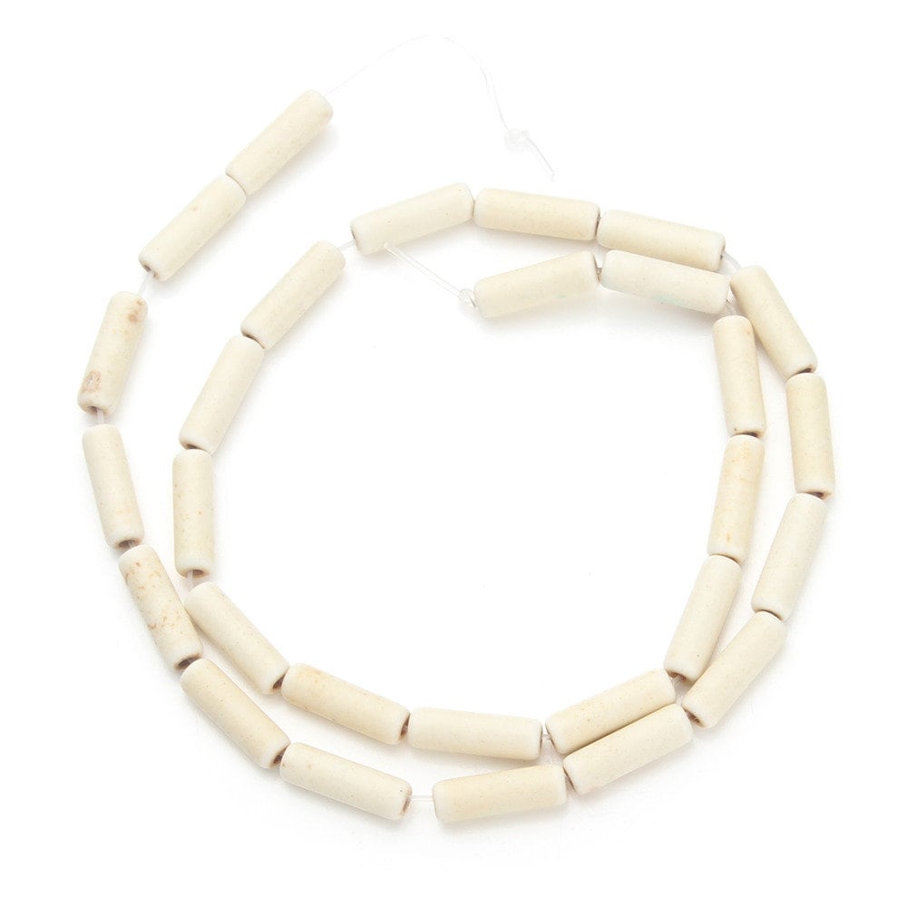 Ivory White Howlite Turquoise Tube Beads 4x6mm 5x8mm 4x13mm 15''