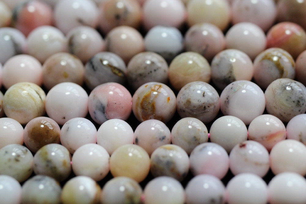 Pink Opal Beads Natural Gemstone Beads 4mm 6mm 8mm 10mm 15''