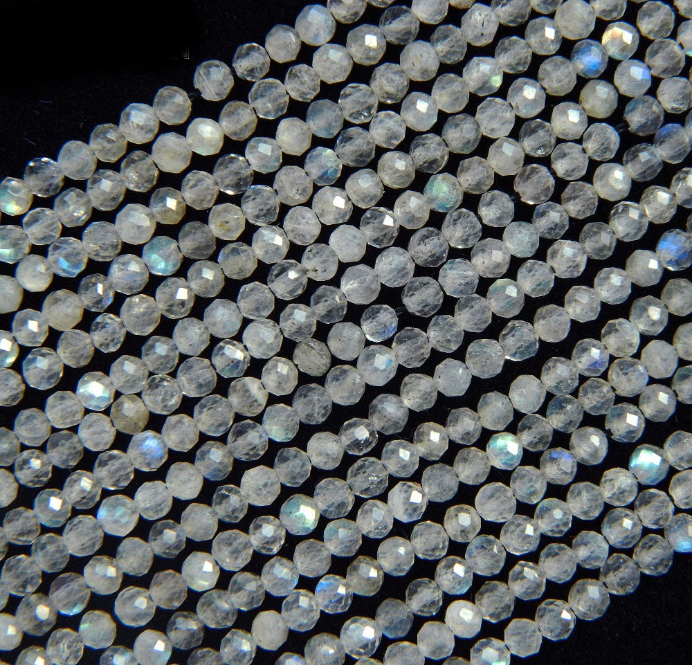 Labradorite Faceted Beads 2mm 3mm 4mm 15''