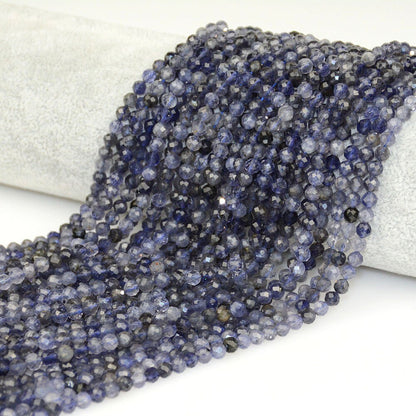 Iolite Faceted Beads 2mm 3mm 4mm 15''
