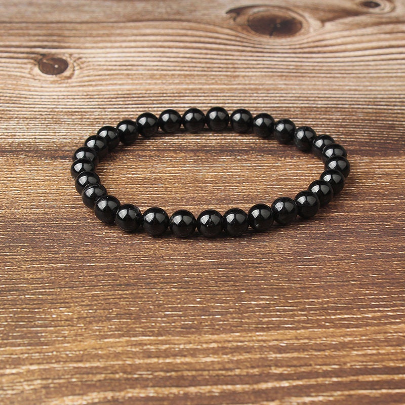 Black Tourmaline Bracelet 8''