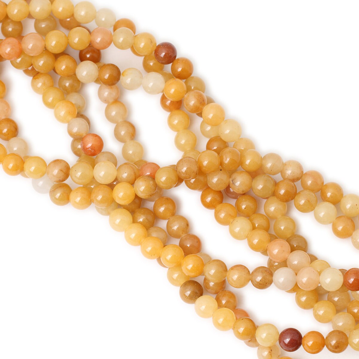 Mix Yellow Jade Beads 6mm 8mm 10mm 15''