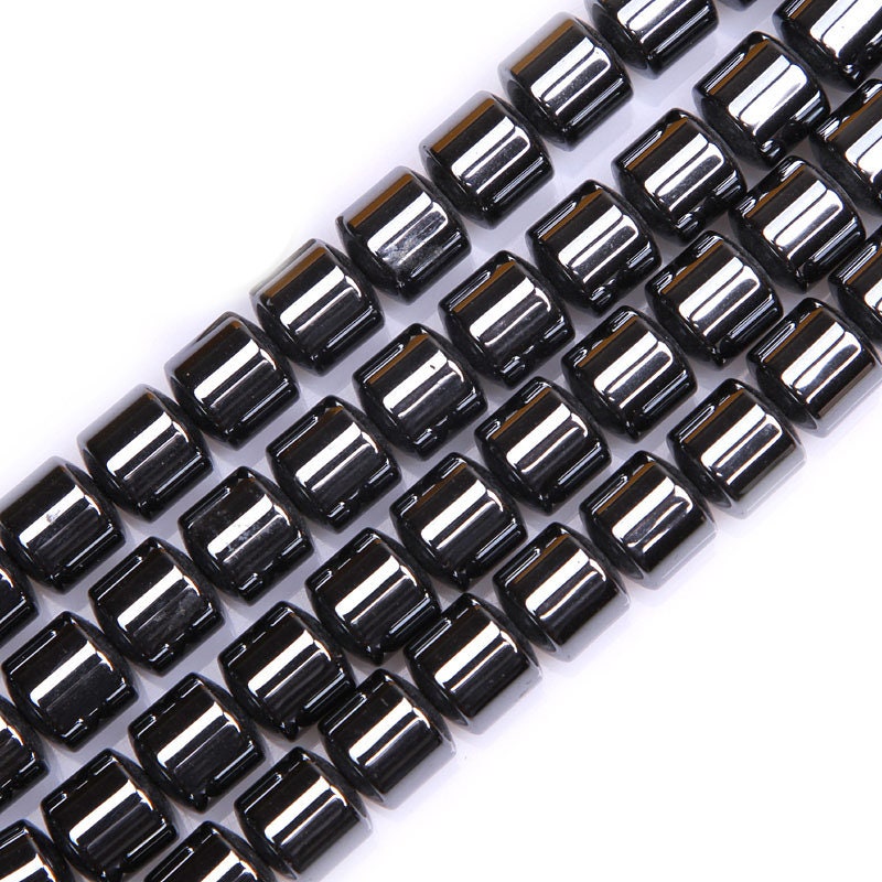 Hematite Tube Beads 6mm 8mm 10mm 12mm