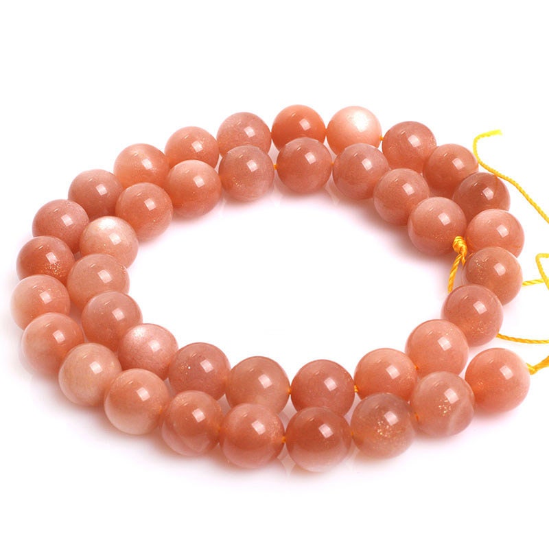 AAA Genuine Sunstone Beads 4mm 6mm 8mm 10mm 15''
