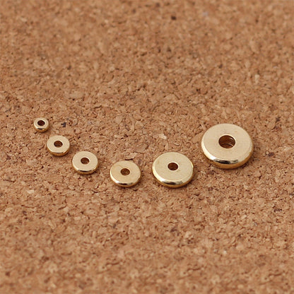 Copper Beads Rondelle Jewelry Findings 4mm 6mm 8mm 10mm 50pcs
