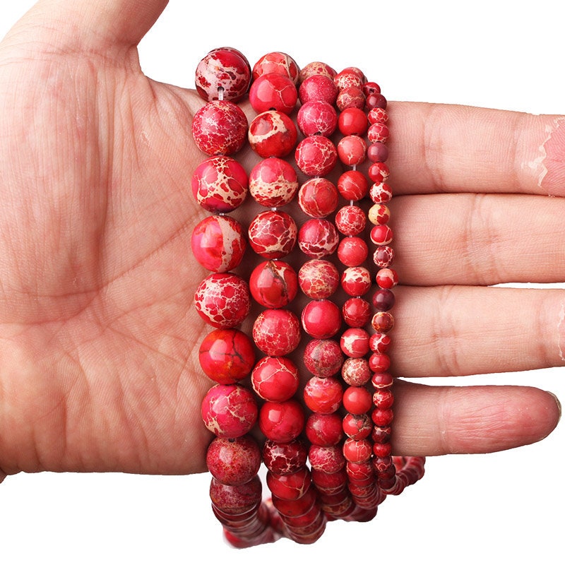 Red Sea Sediment Jasper Beads 4mm 6mm 8mm 10mm 12mm