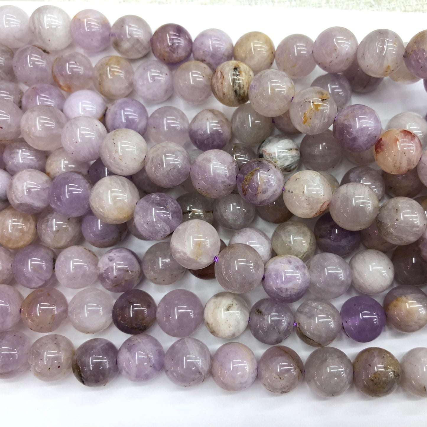 Lilla jade, naturlig ædelsten, rund sten 6mm 8mm 10mm 12mm 15''