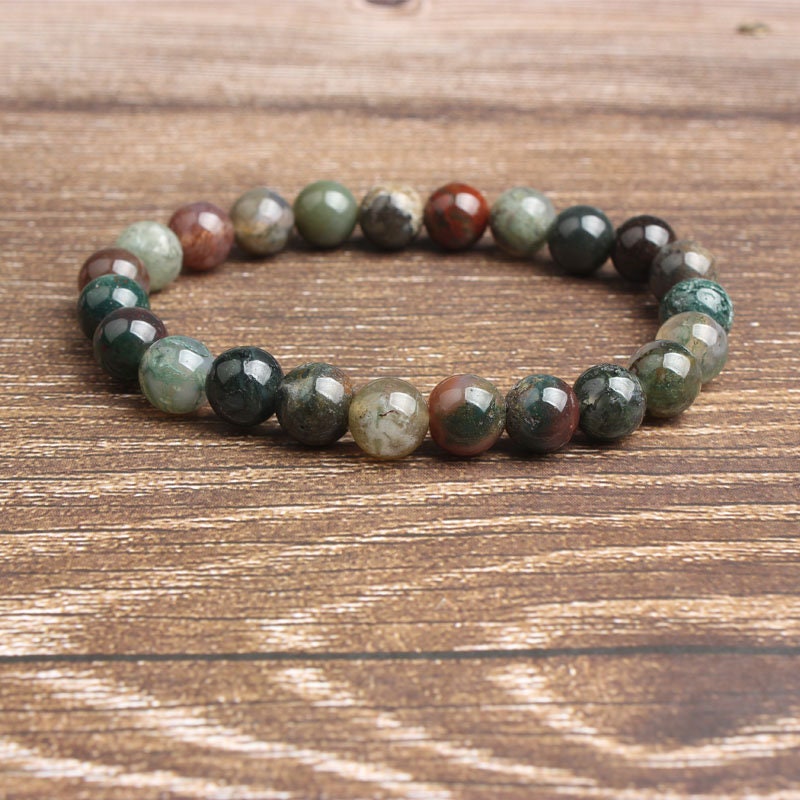 Indian Agate Bracelet 8''