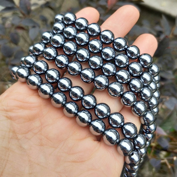 Silver Terahertz Beads 2mm 3mm 4mm 6mm 8mm 10mm 12mm 15''