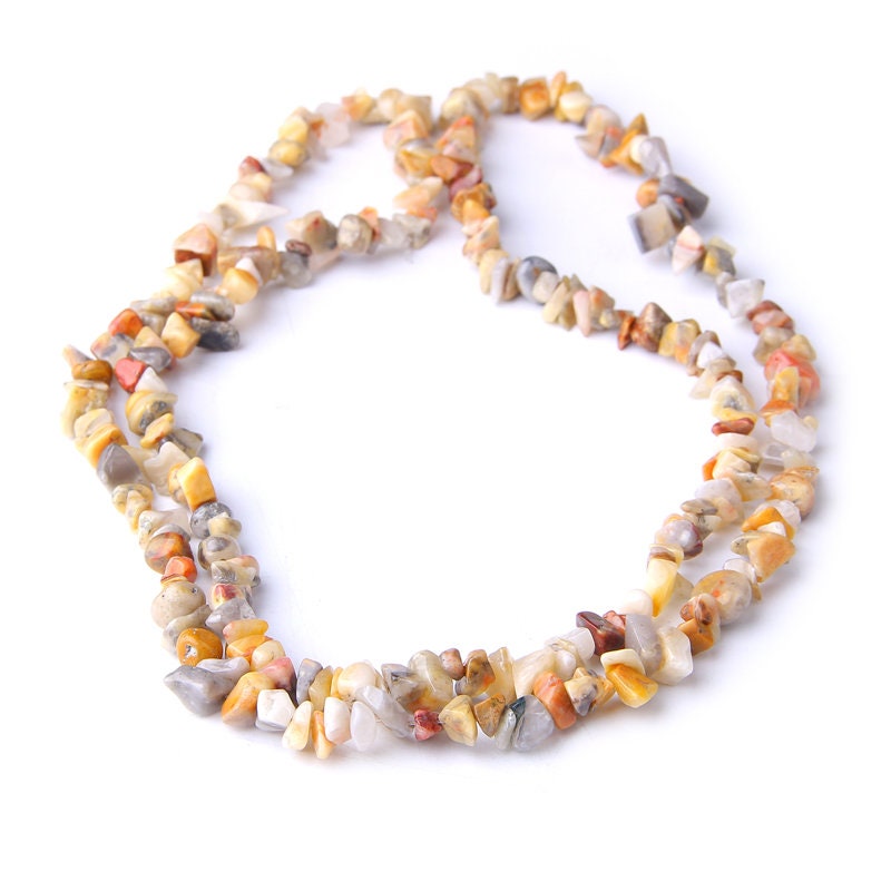 Crazy Agate Chips Beads 4-10mm 32''
