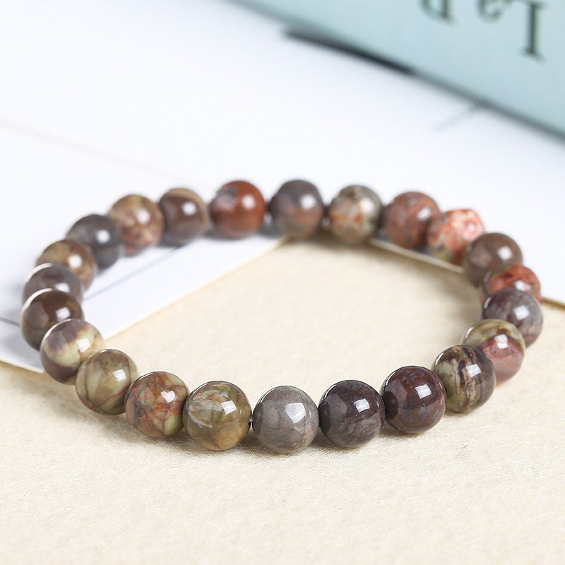 Rainforest Agate Bracelet 8''