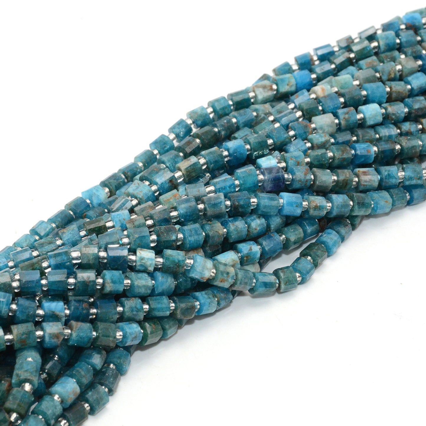 Apatite Rondelle Faceted Beads 6-8mm 9-10mm 15''