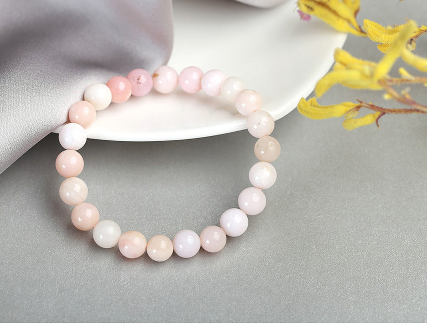 Pink Opal Bracelet A 8''