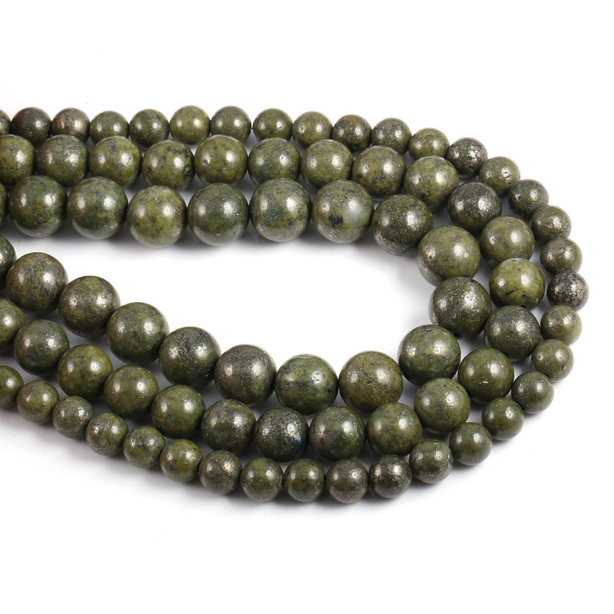 Green Epidote Beads 6mm 8mm 10mm 15''