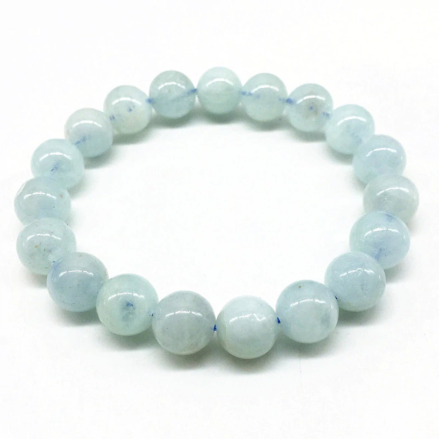 Bracelet Aigue-marine 8''