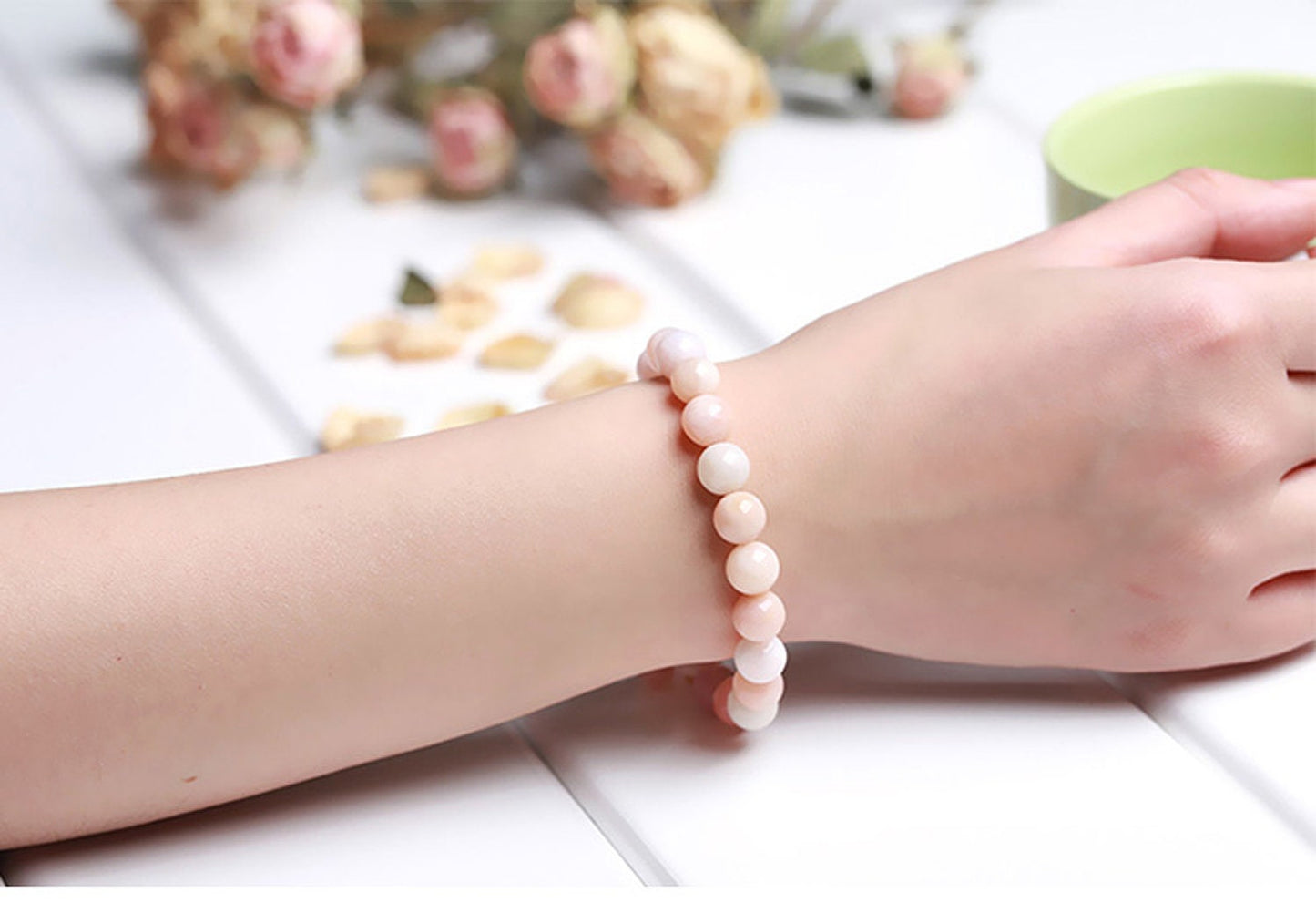 Pink Opal Bracelet A 8''