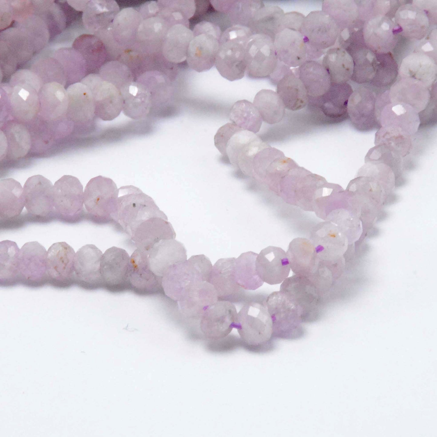 Ægte Kunzite Rondelle facetteret 3x4mm 15''