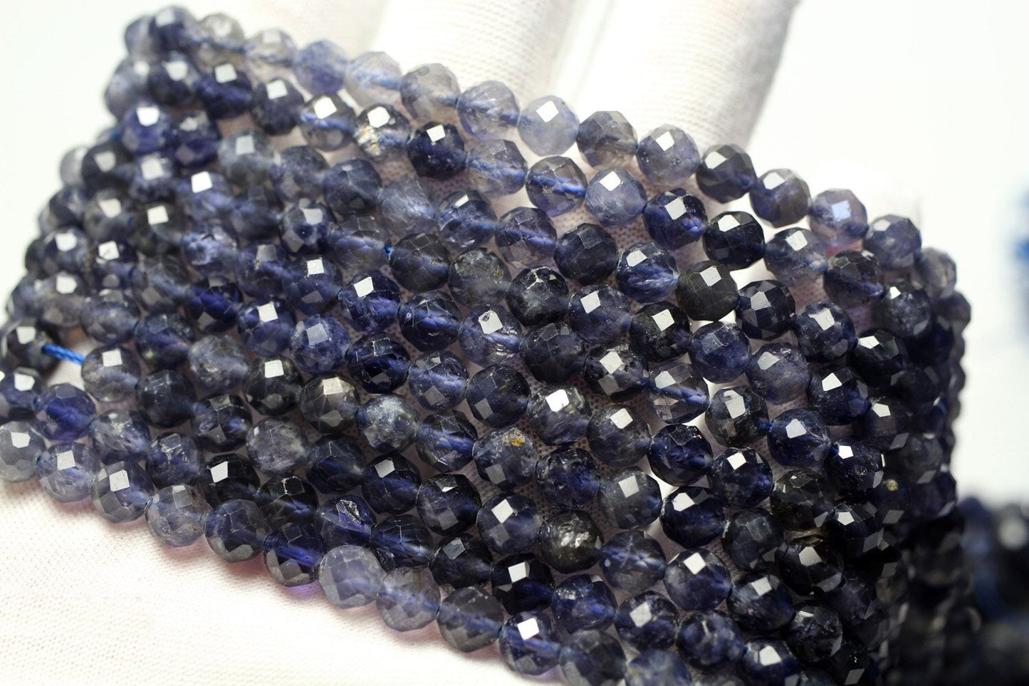 Iolite Faceted Beads 6mm 15''