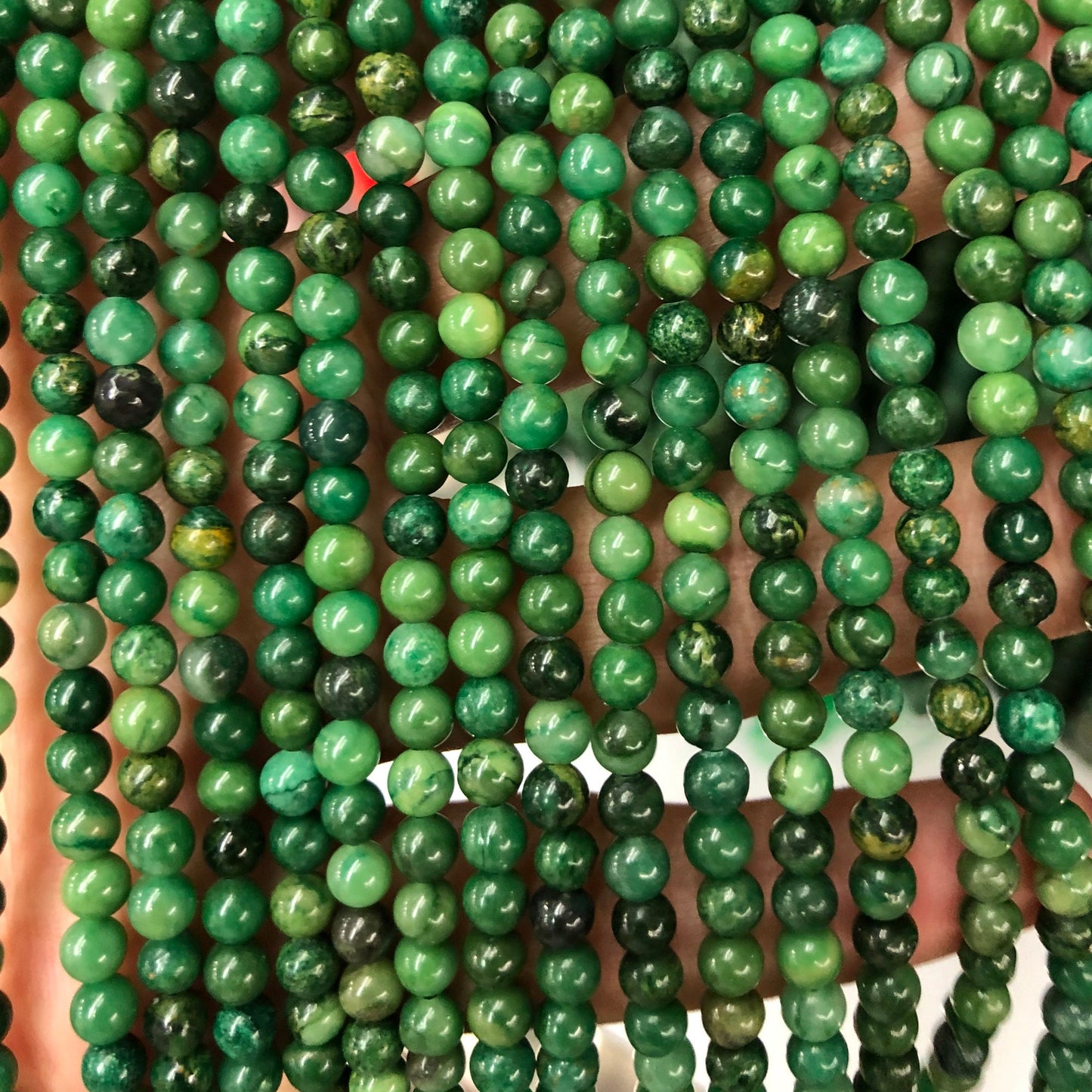 African Jade Beads 4mm 6mm 8mm 10mm 15''