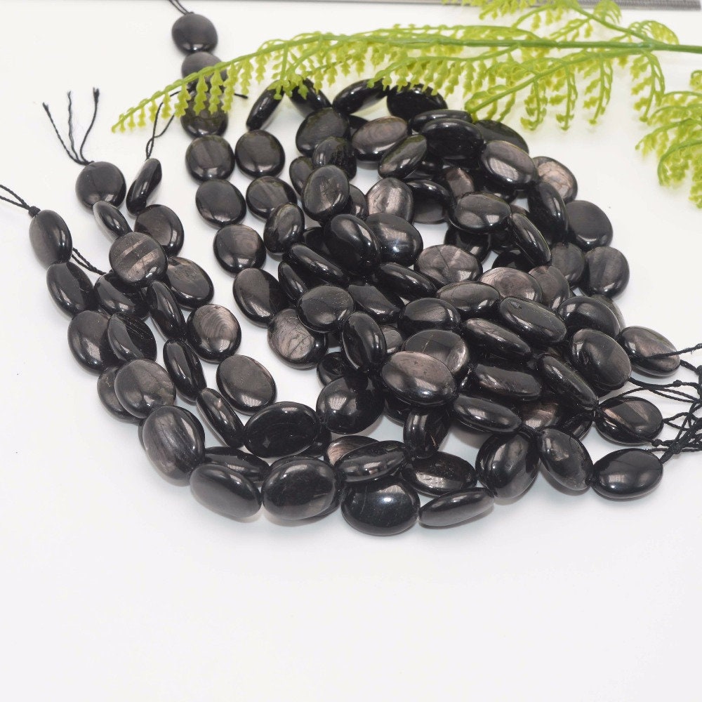Hypersten/ Hypersthene Oval Beads 13x18mm 15''