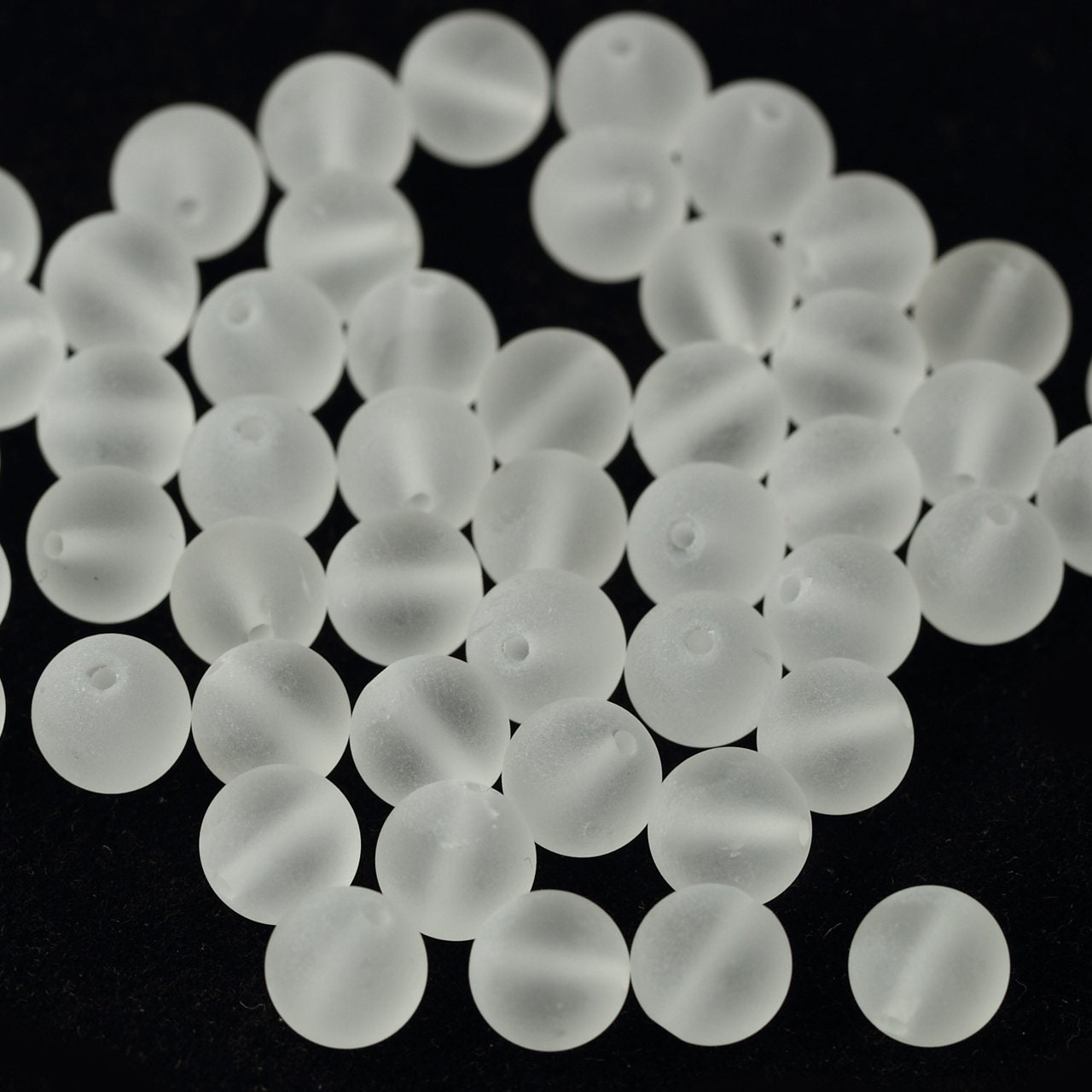 Genuine Crystal Quartz Matte Beads 4mm 6mm 8mm 10mm 12mm 15''