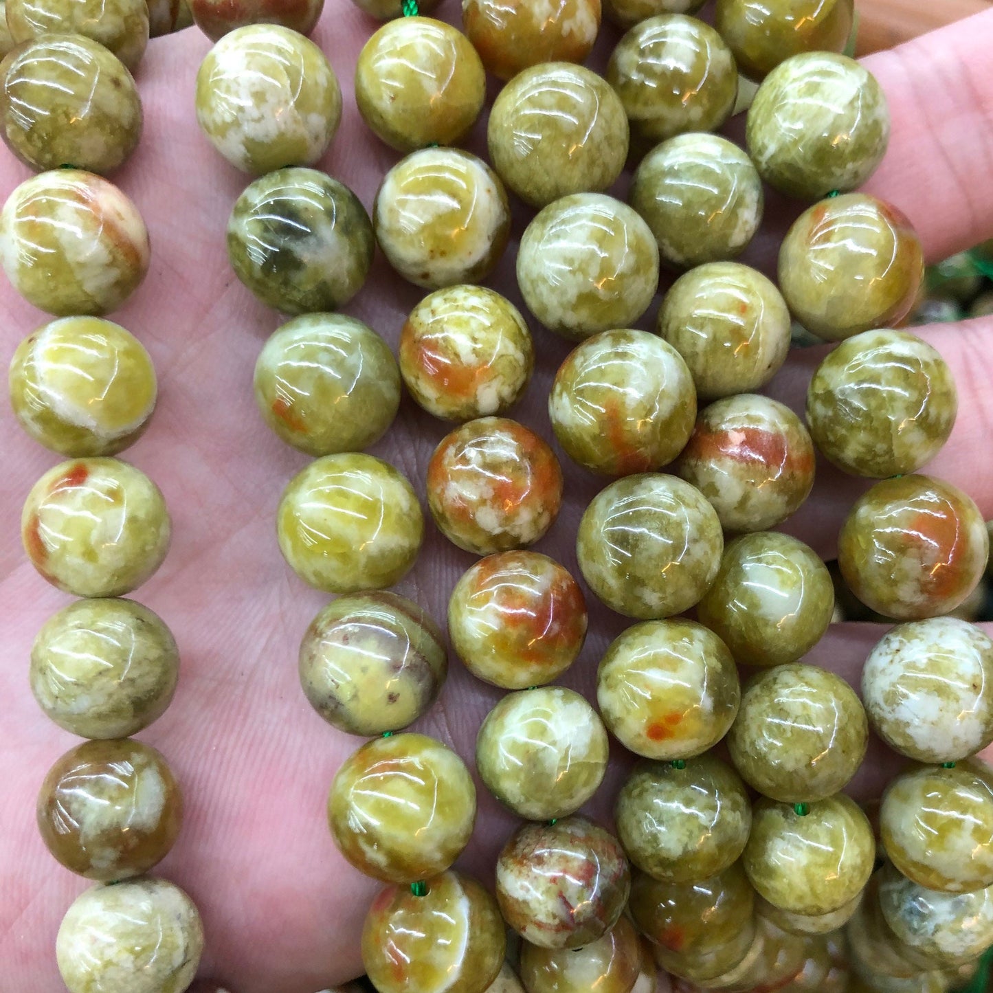 Lizardite Beads 6mm 8mm 10mm 12mm 15''