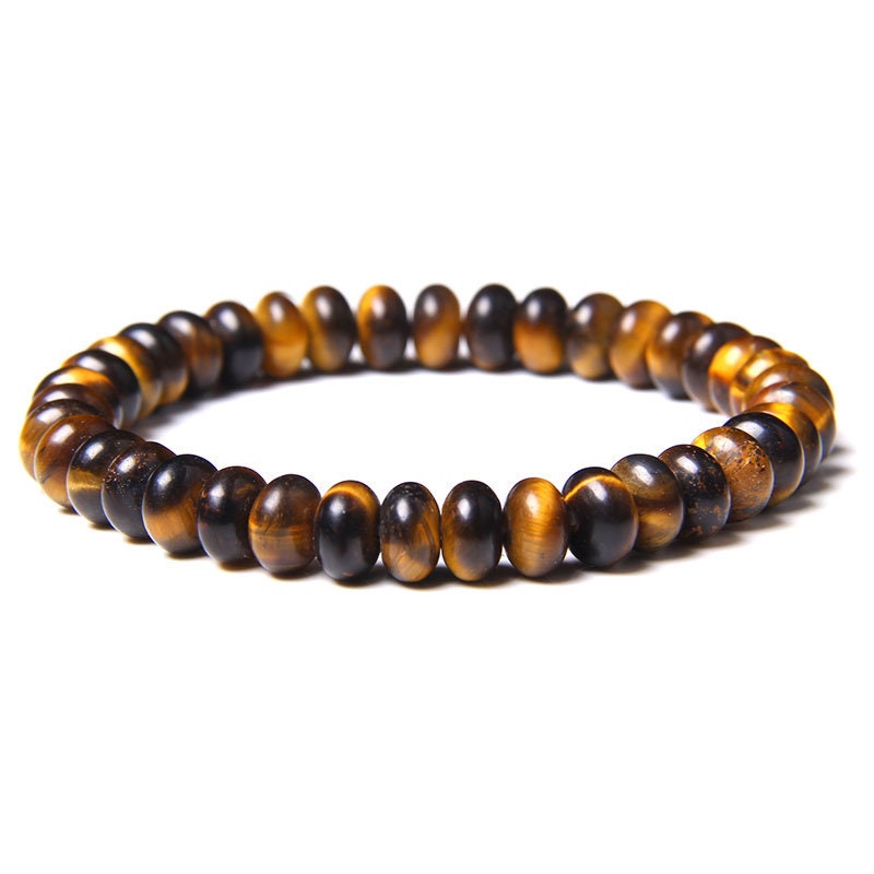 Tiger Eye Stone Bracelet 8''