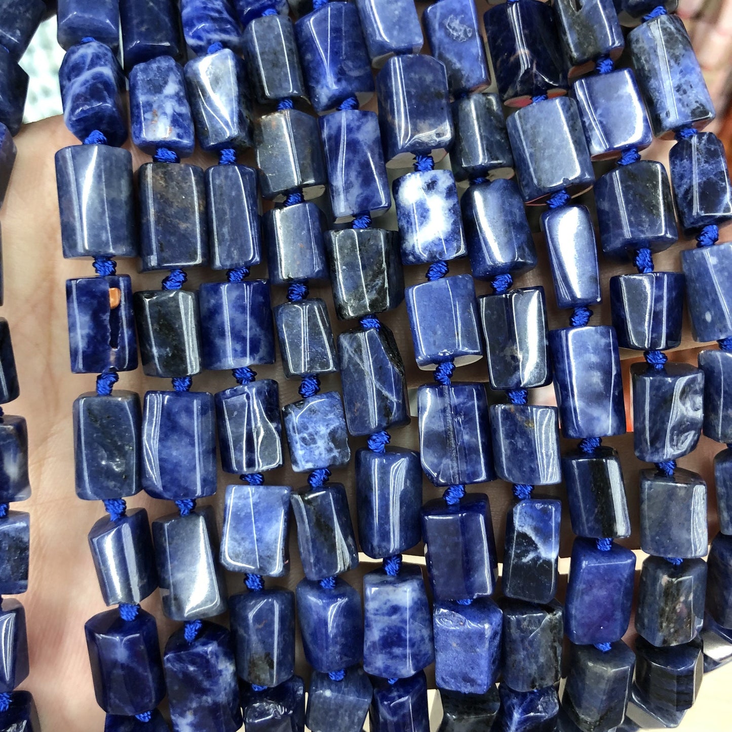 Blue Sodalite Nugget Beads 8-12mm